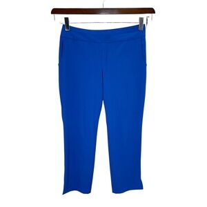 Weekends by Chico's Pants Women Blue Ankle Pull On Pockets Lightweight Size 6